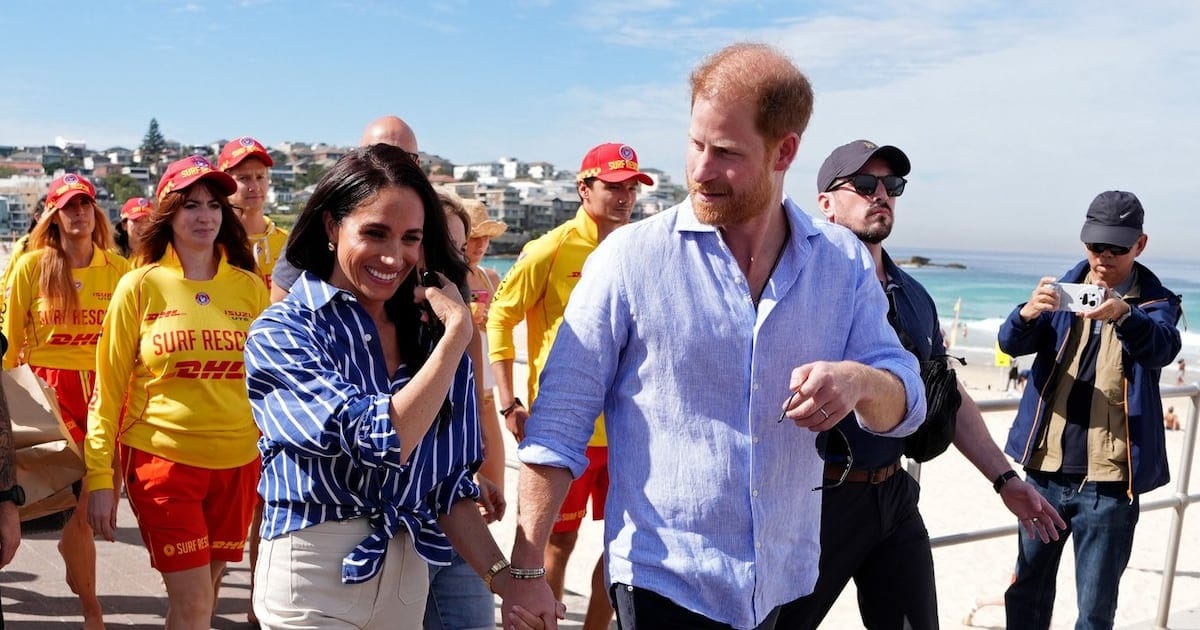 Le prince Harry et Meghan a Bondi Beach, Australie