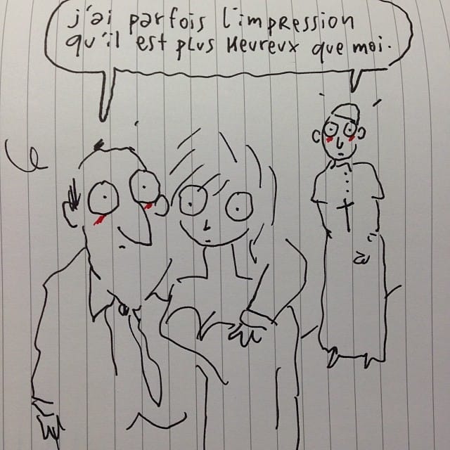 JOANN SFAR CARICATURE GAYET-HOLLANDE-TRIERWEILER