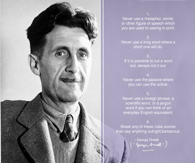Les 6 commandements de George Orwell pour savoir écrire