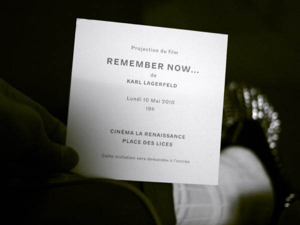 Karl Lagerfeld réalise « Remember Now » pour Chanel