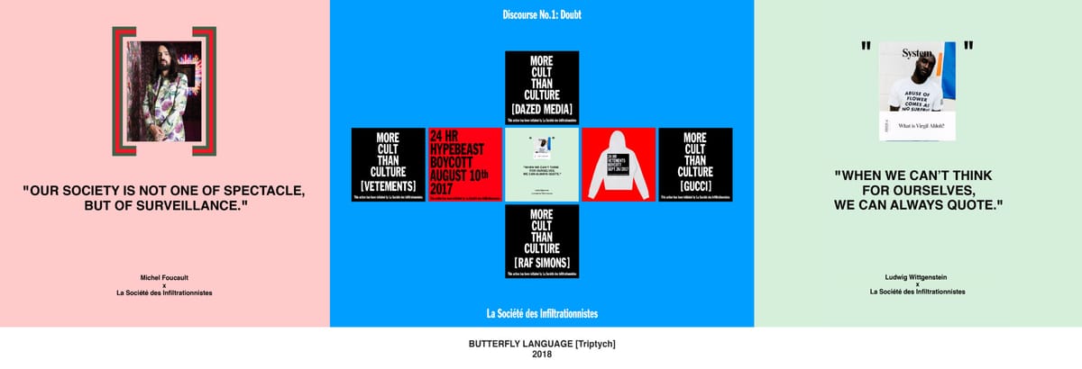 BUTTERFLY LANGUAGE [Triptych] 2018