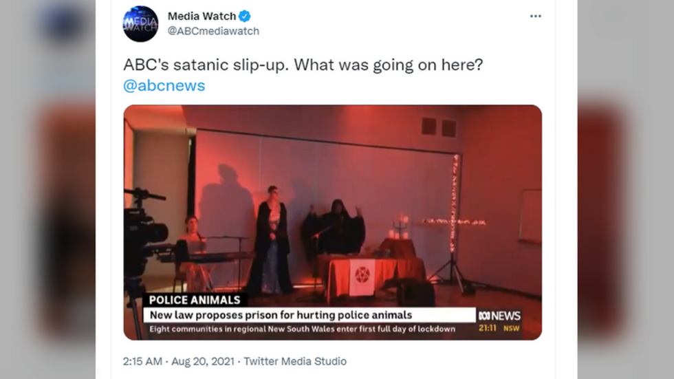Un JT diffuse accidentellement une cérémonie à la gloire de Satan
