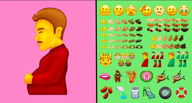 Nouvel emoji Woke « homme enceint » pour les hommes trans qui vivent des grossesses