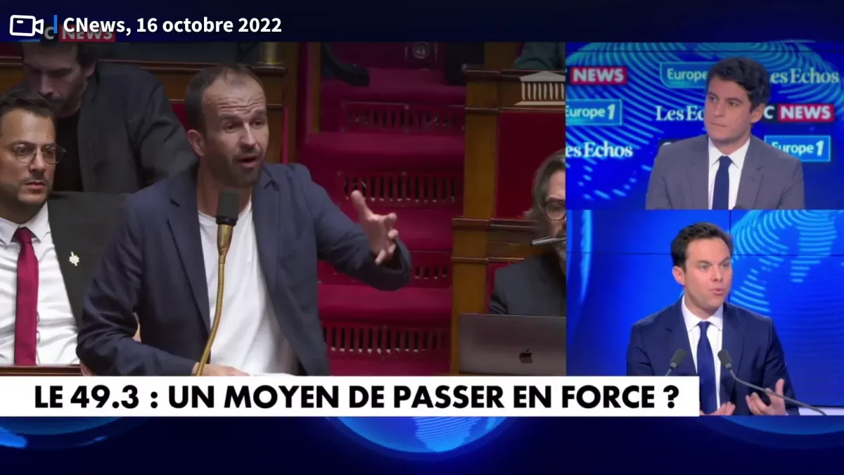 Budget : le 49-3 sera utilisé «autant que nécessaire», prévient Gabriel Attal