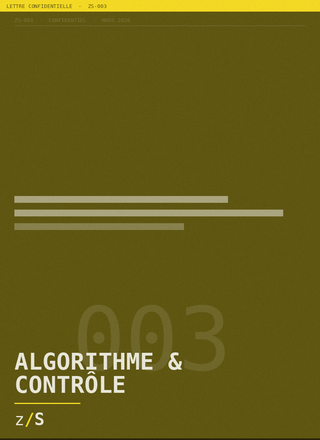 Lettre Confidentielle n°003