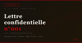 Lettre confidentielle n°001
