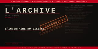L'ARCHIVE : 85 085 messages privés. 4 518 conversations. Une série en 20 épisodes.