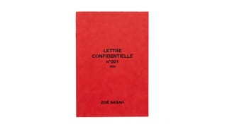 Lettre confidentielle n°001