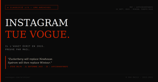 Il avait écrit en 2015 qu'Instagram tuerait Condé Nast. Il avait tort sur une seule chose : le délai.