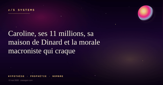 Caroline, ses 11 millions, sa maison de Dinard et la morale macroniste qui craque