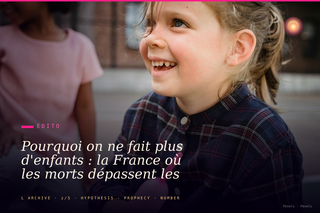 Pourquoi on ne fait plus d'enfants : la France où les morts dépassent les naissances