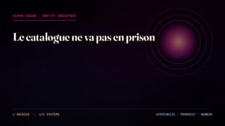 Le catalogue ne va pas en prison