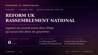 Deux partis qui ne gouvernent rien viennent de signer un accord entre la France et le Royaume-Uni
