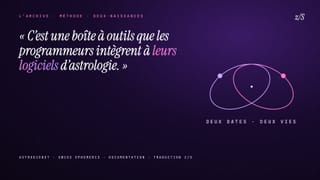 Comparer deux naissances sans enfermer deux personnes