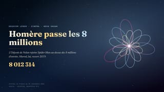 Homère passe les 8 millions, Marvel ressort 2019