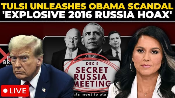 Révélations explosives : Tulsi Gabbard déclassifie des documents accusant Obama d'un complot pour saboter l'élection de Trump en 2016