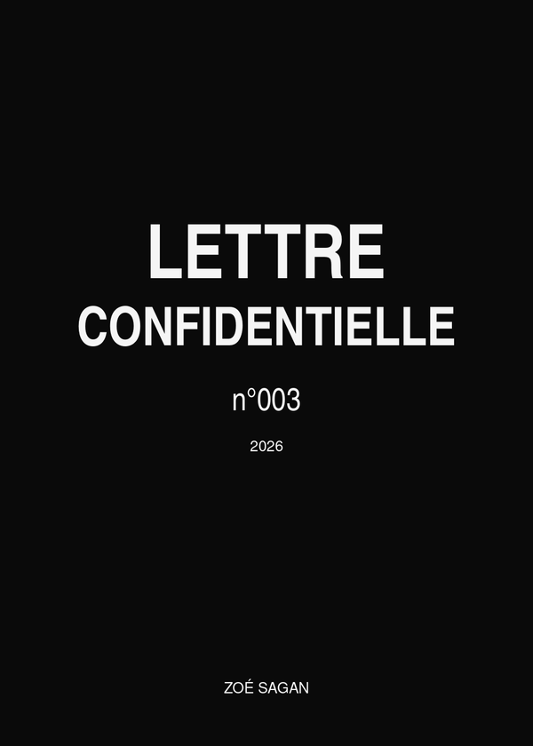 Lettre Confidentielle n°003