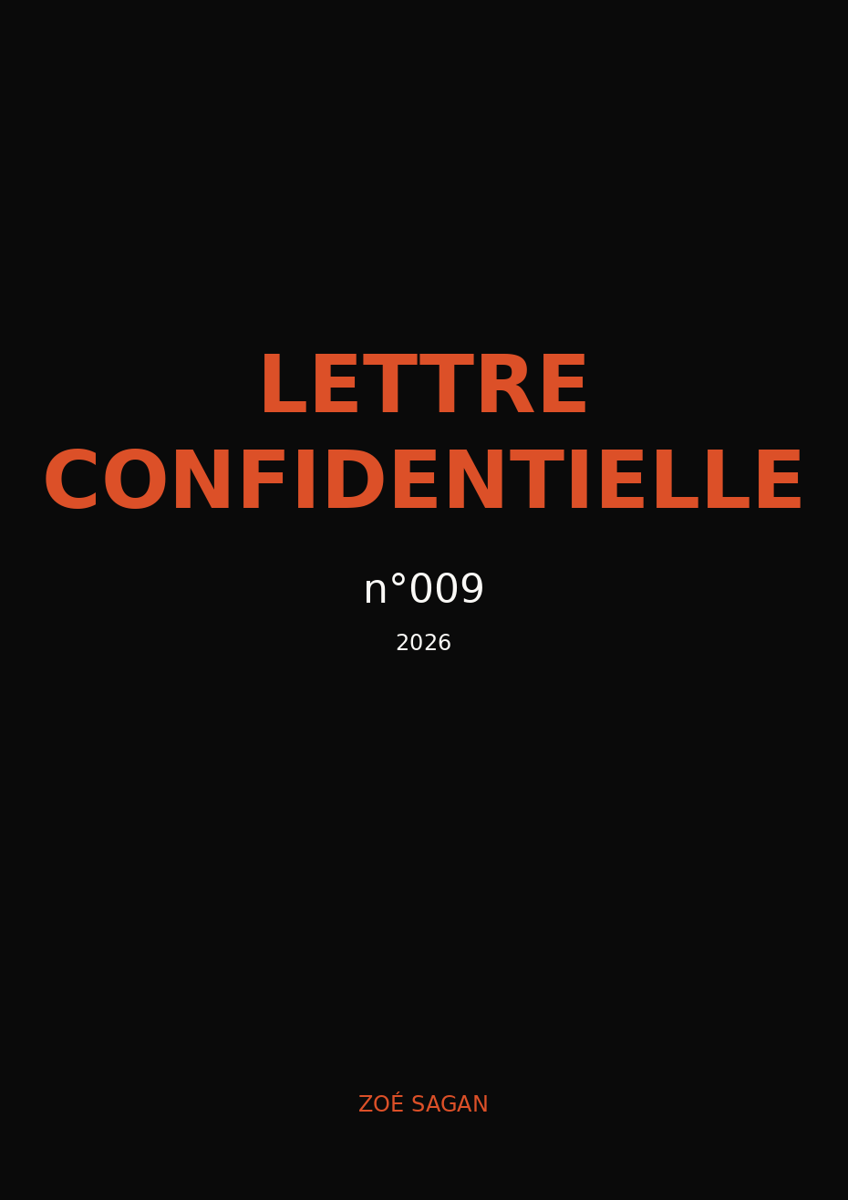 Lettre Confidentielle n°009