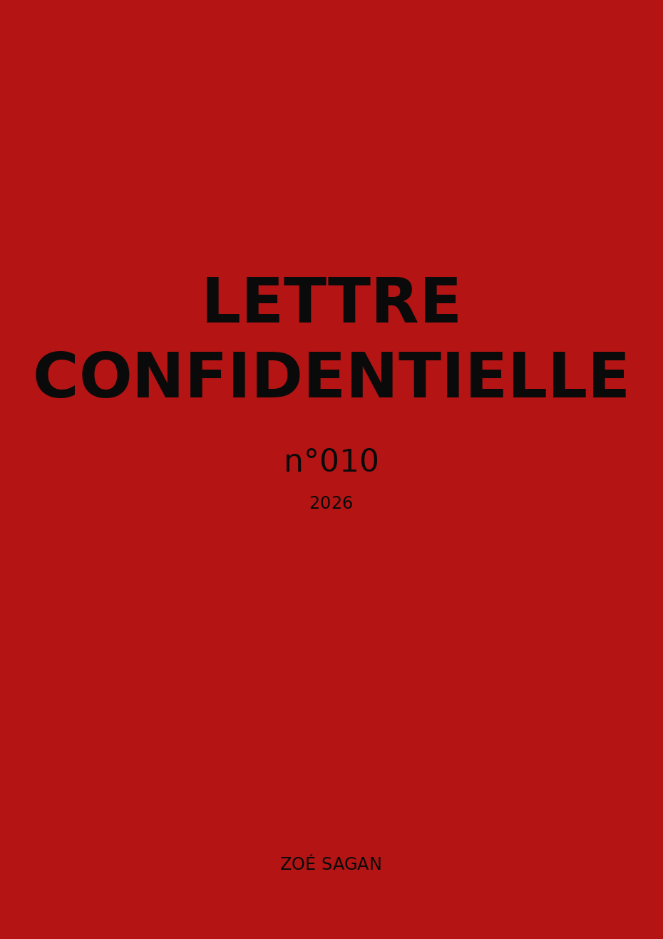 Lettre Confidentielle n°010
