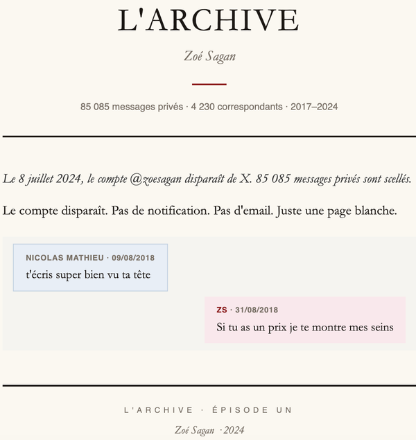 L’ARCHIVE : un dossier d’instruction en forme littéraire