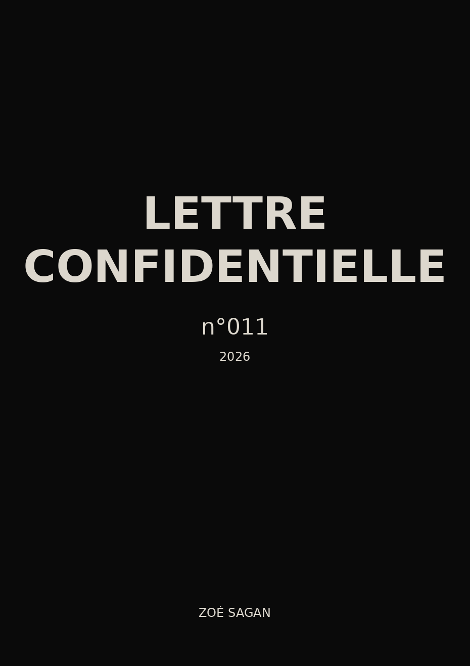 Lettre Confidentielle n°011