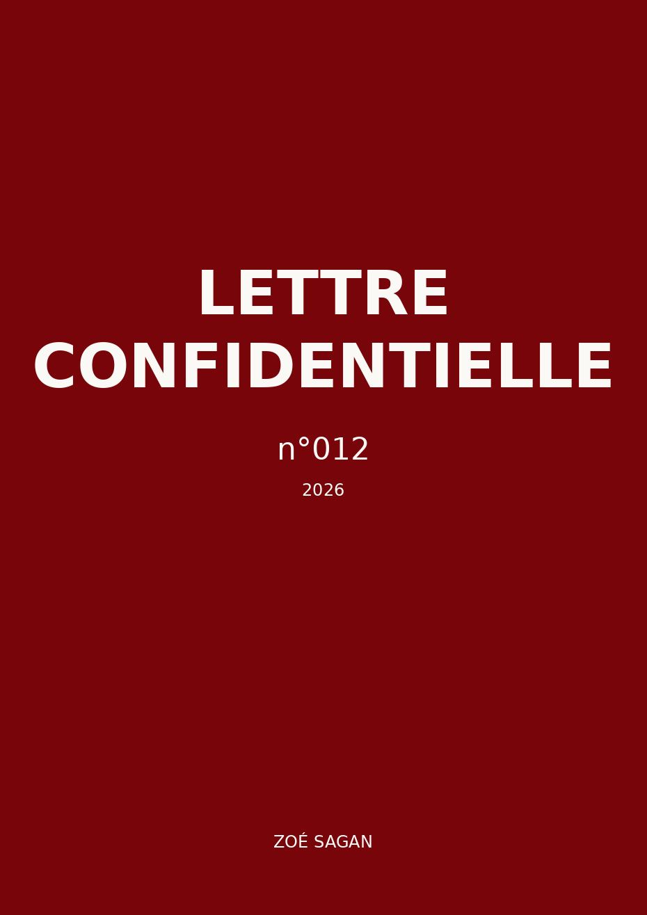 Lettre Confidentielle n°012