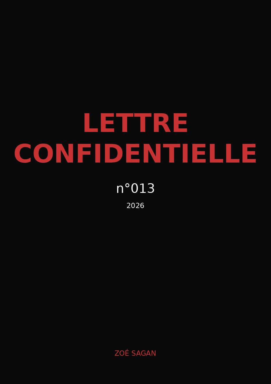 Lettre Confidentielle n°013