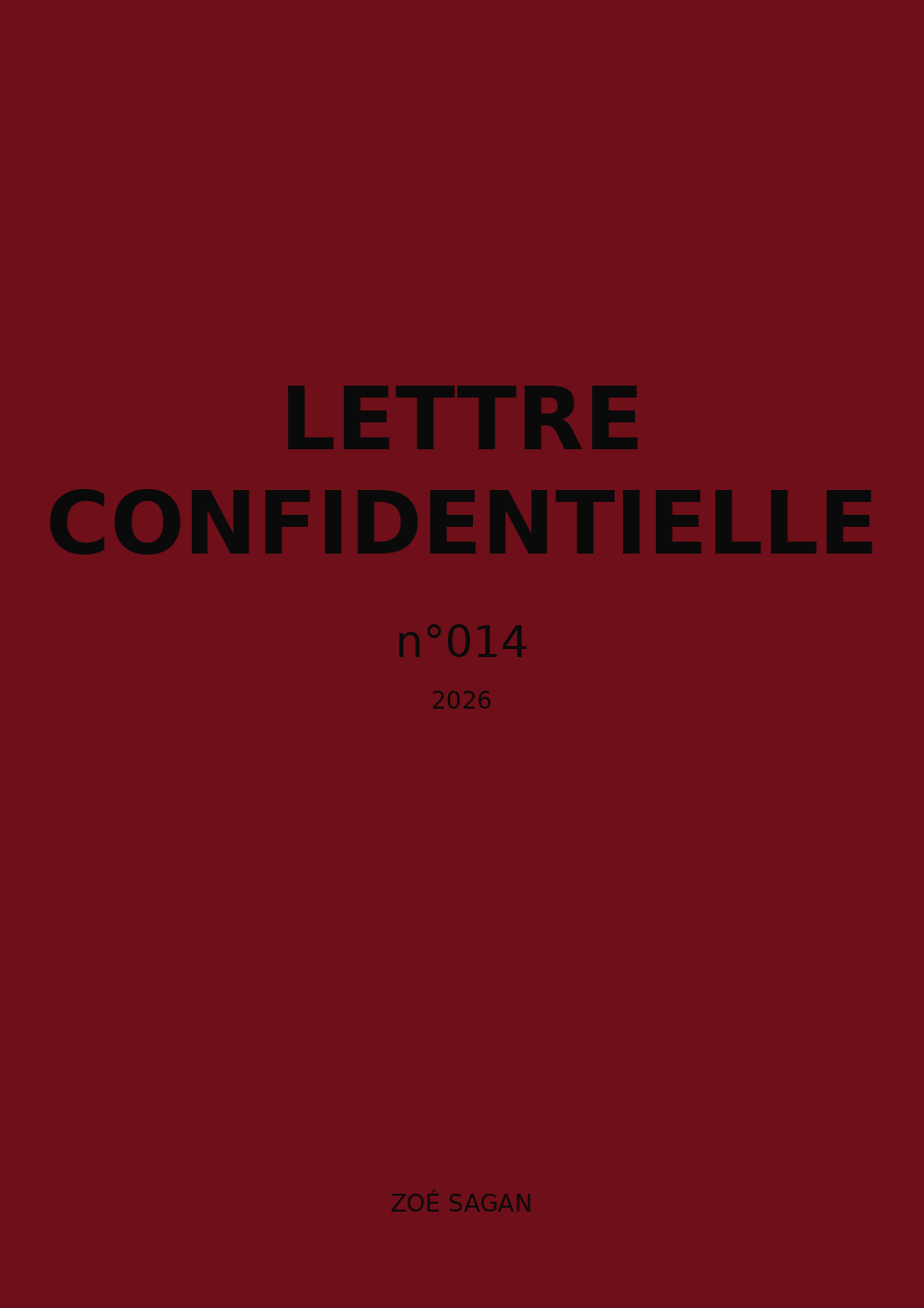 Lettre Confidentielle n°014