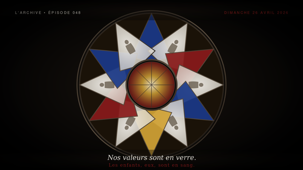 Nos valeurs sont en verre. Les enfants, eux, sont en sang.