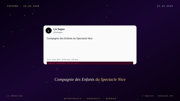 Compagnie des Enfants du Spectacle Nice · directeur en détention provisoire