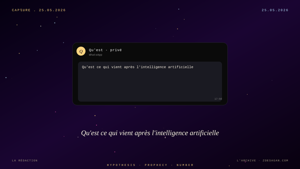 Qu'est ce qui vient après l'intelligence artificielle ?