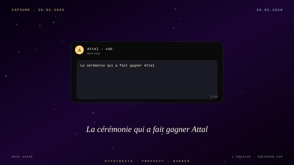 La cérémonie qui a fait gagner Attal
