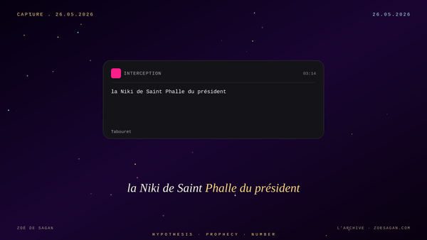 Claire Tabouret · la Niki de Saint Phalle du président