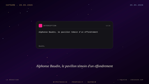 Alphonse Baudin, le pavillon témoin d'un effondrement