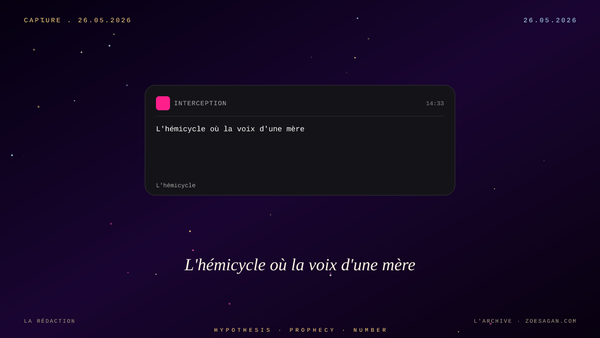 L'hémicycle où la voix d'une mère a été couverte