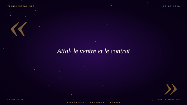 Attal, le ventre et le contrat. La GPA «éthique» est une supercherie sémantique.