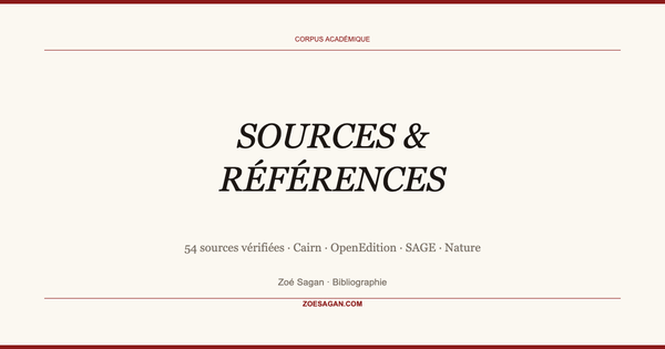 Corpus de références — Sources académiques et journalistiques