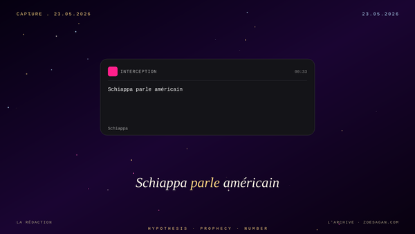 Schiappa · la loi qui parle américain