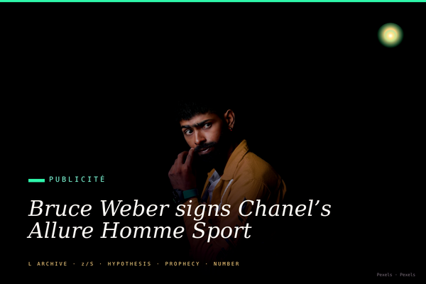 Bruce Weber signs Chanel’s Allure Homme Sport