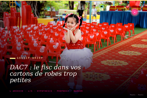 DAC7 : le fisc dans vos cartons de robes trop petites