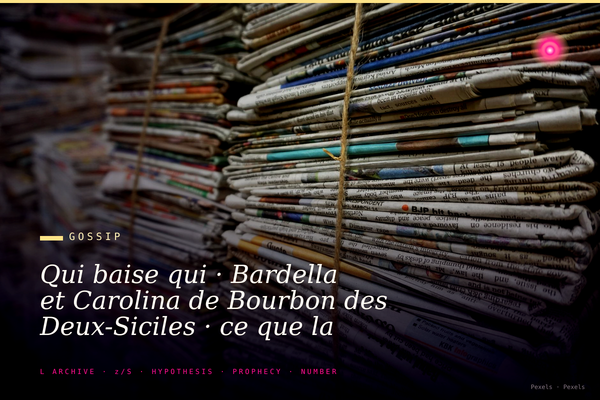 Qui baise qui · Bardella et Carolina de Bourbon des Deux-Siciles · ce que la presse n'imprime pas sur l'arbre généalogique