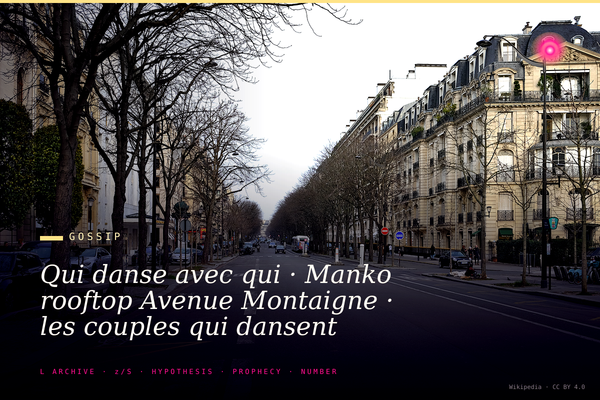 Qui danse avec qui · Manko rooftop Avenue Montaigne · les couples qui dansent sous les étoiles