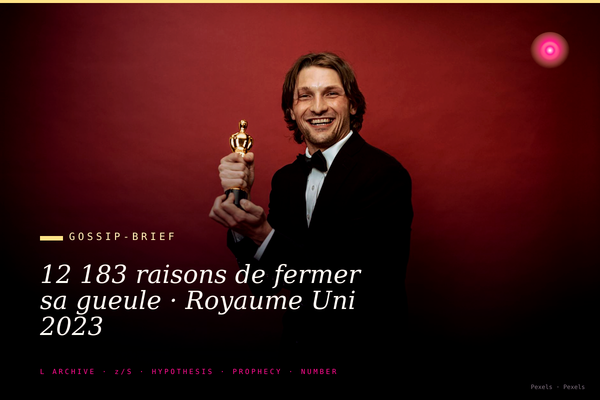 12 183 raisons de fermer sa gueule · Royaume Uni 2023
