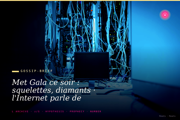 Met Gala ce soir : squelettes, diamants · l'Internet parle de satanisme