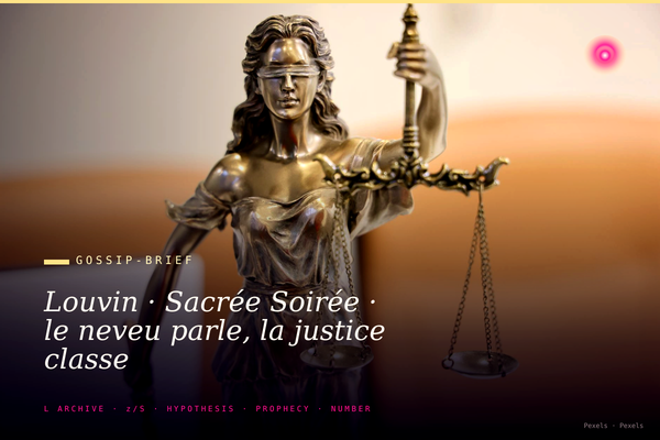 Louvin · Sacrée Soirée · le neveu parle, la justice classe