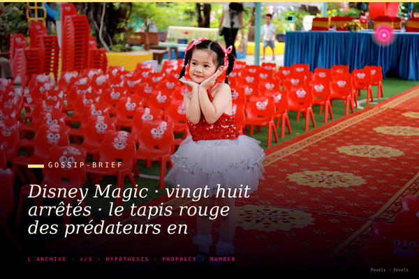 Disney Magic · vingt huit arrêtés · le tapis rouge des prédateurs en croisière