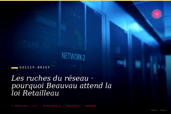 Les ruches du réseau · pourquoi Beauvau attend la loi Retailleau