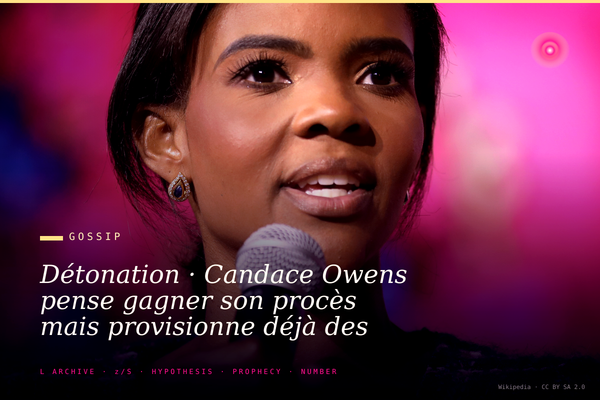 Détonation · Candace Owens pense gagner son procès mais provisionne déjà des millions de dollars au cas où