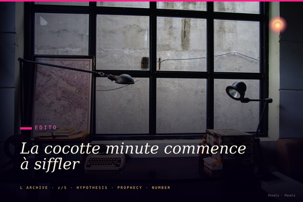La cocotte minute commence à siffler