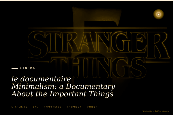le documentaire Minimalism: a Documentary About the Important Things